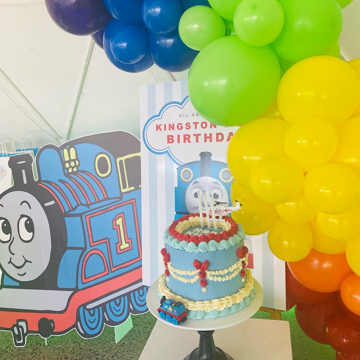 Thomas The Tank Theme Package- Including Balloon Garland